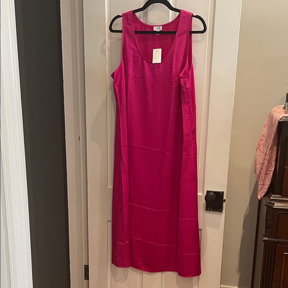 J Crew Sleeveless Fuchsia Shift Dress - SZ14 NWT